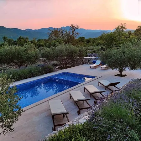 Charming Stone House With Private Pool & Jacuzzi - Vera Blato na Cetini