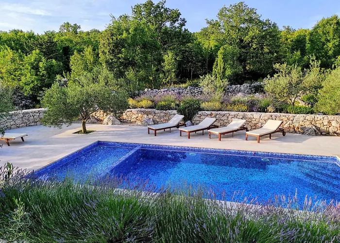 Сasa de vacaciones Charming Stone House With Private Pool & Jacuzzi - Vera Blato na Cetini